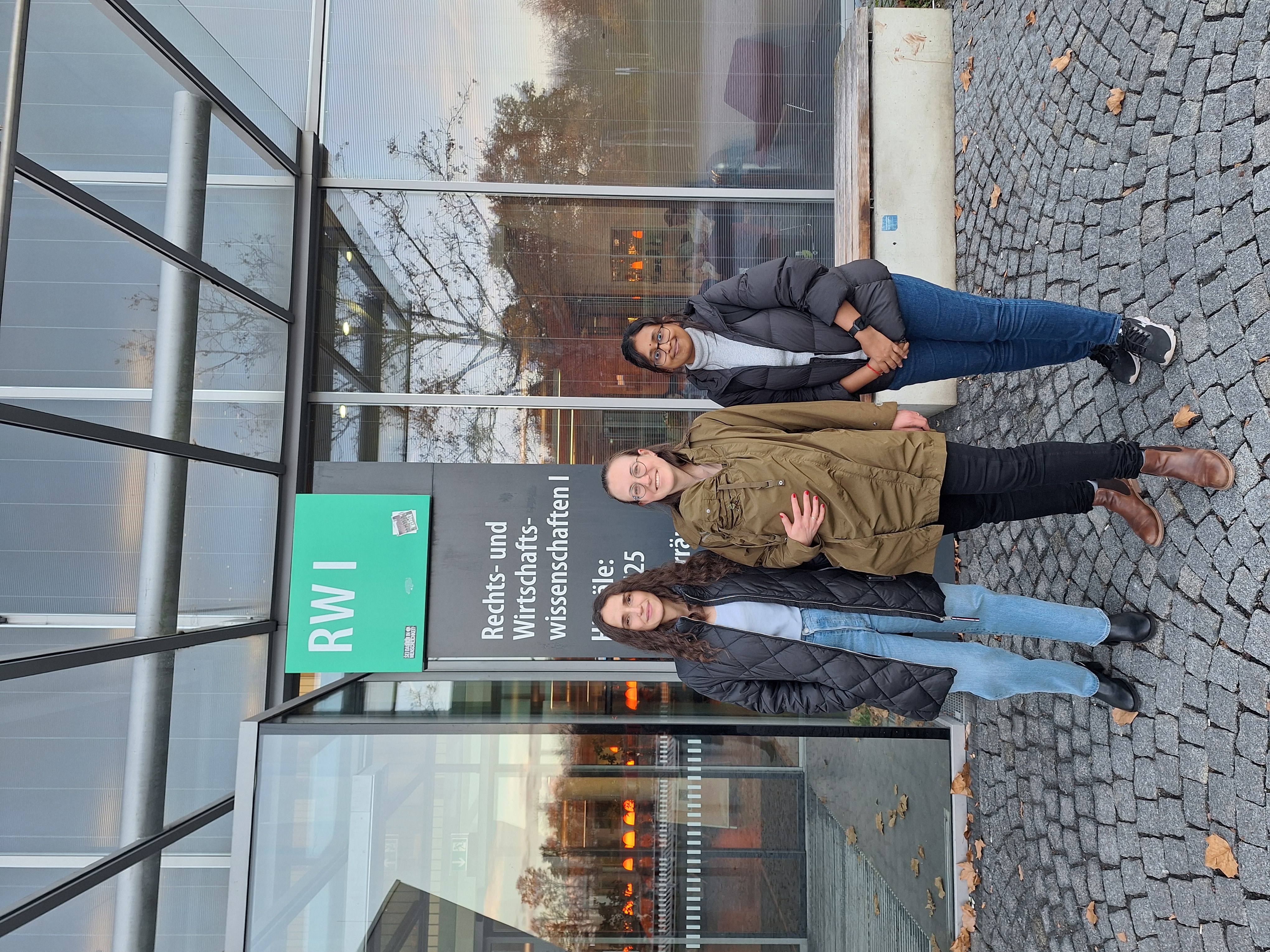 f.l.t.r. Ioanna Gkiata, Marie-Louise Arlt (with the youngest team member), Nusrath Jahan Turin